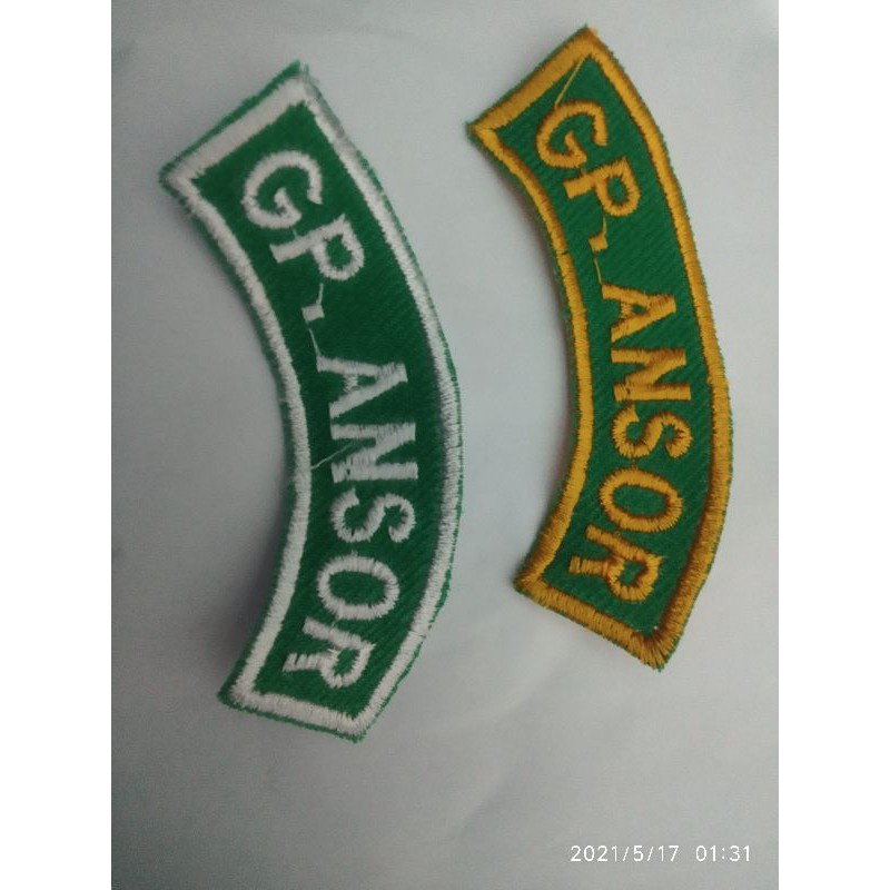 Bordir Ready Stok Emblem Ansor/ Bordir Atribut ANSOR || Bordir Ansor Murah Bordir Banser Murah Ansor