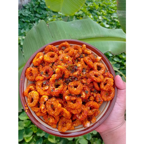 

[COD] Cincin Udang Pedas Jeruk 500 Gr/masakan rumahan- SantapanKuliner19