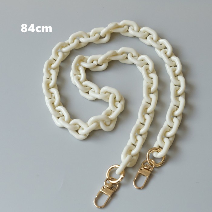 MS98 Bag Strap Chain Tali Tas Rantai Aksesoris Tas Long Bag Rantai 84CM - Putih