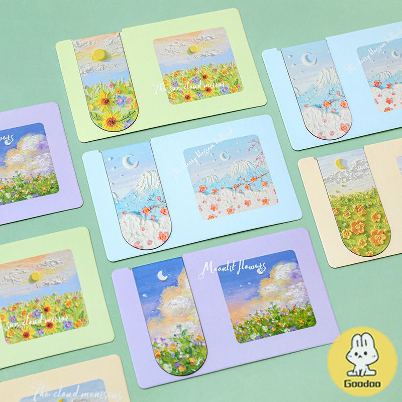 

Klip Penanda Magnetik Lukisan Cat Minyak Antik Klip Penanda Magnetik Kreatif-GOO