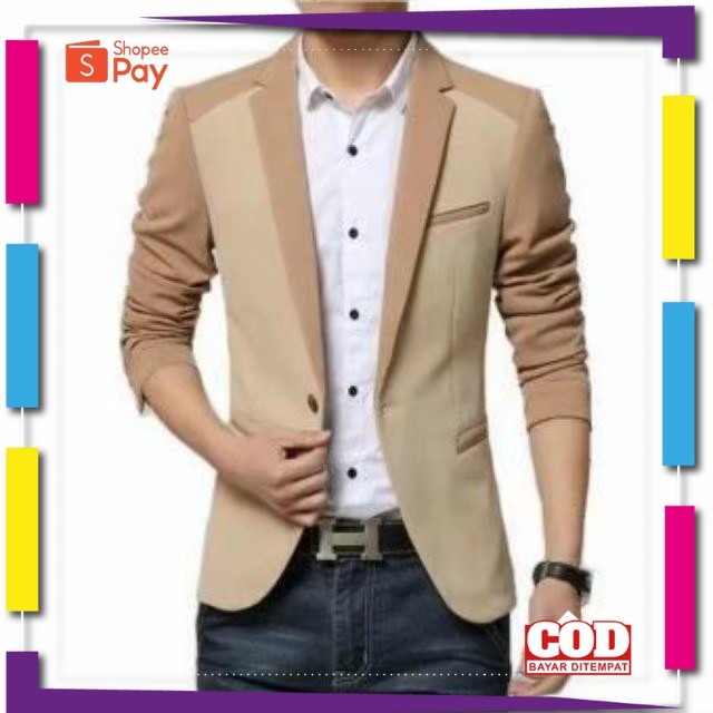 PREMIUM KOREAN STYLE / Jas Pria Formal Casual Slimfit Pengantin / Blazer Pria Slim Fit Casual Korea 