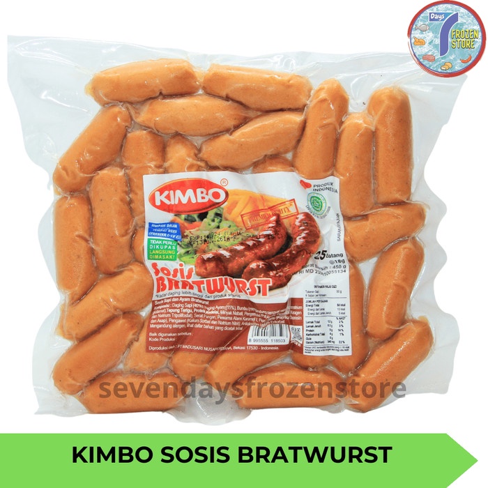 

Kimbo Sosis Sapi Bratwurst Cocktail Breakfast 450 gr