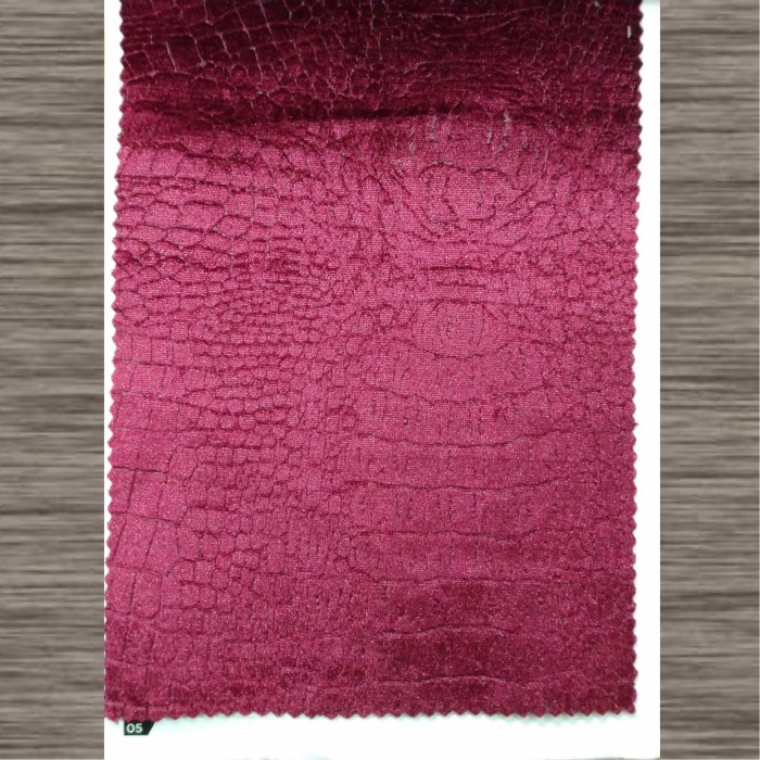Kain Beludru / Bludru Mengkilap Motif Kulit Buaya Tebal - Alligator