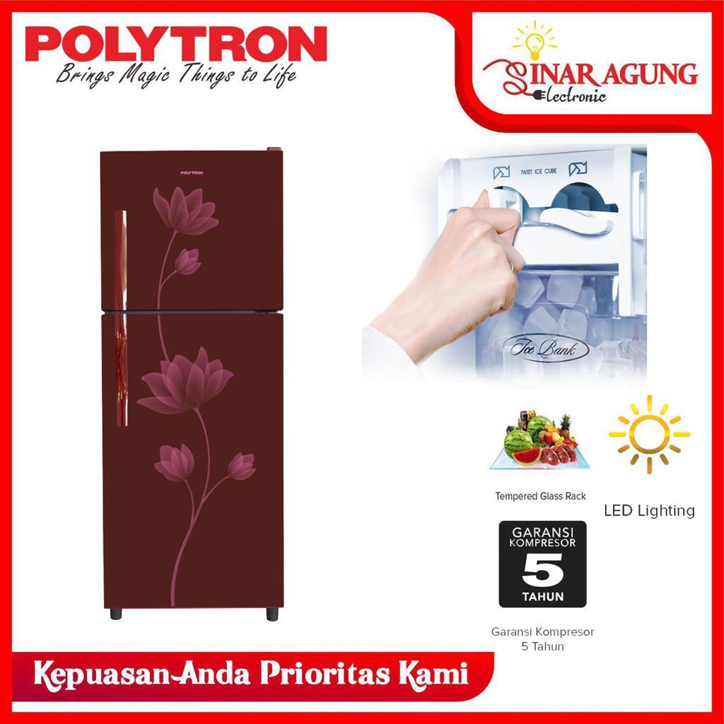 [COD] KULKAS / LEMARI ES POLYTRON KULKAS PRB219R / PRB-219R / PRB219-MERAH TWICE ICE (2 PINTU / 200 