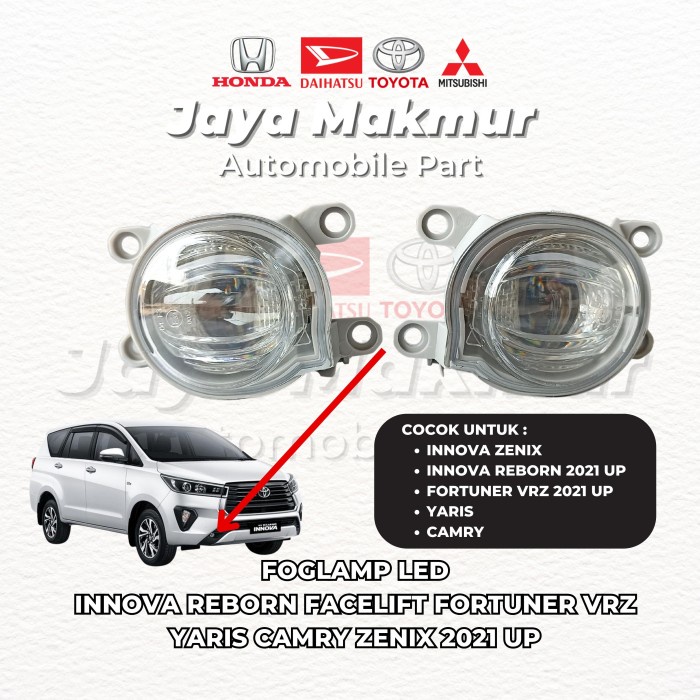 FogLamp LED Innova Reborn Facelift Fortuner VRZ Camry Zenix 2021 up