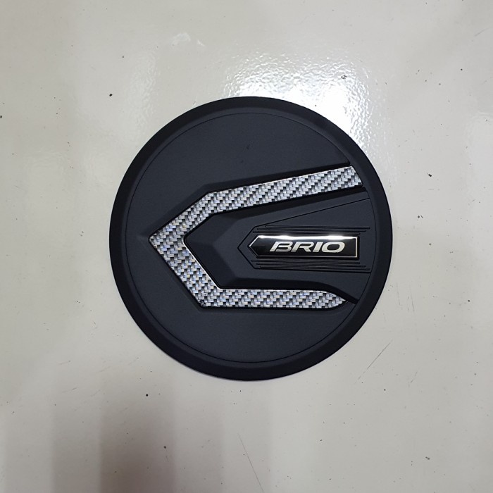 Tank cover Racing Hitam doff list carbon All New Brio. Aksesoris mobil