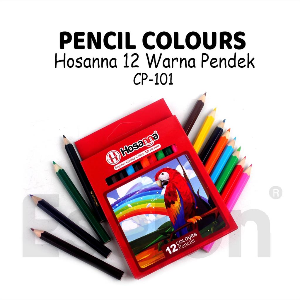 

Pensil Warna HOSANNA Pendek 12Warna / Pensil Warna Hosanna CP101
