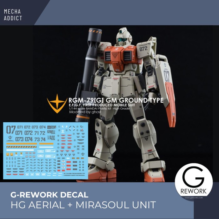Water Slide Decal HG RGM-79G GM Ground by G-rework