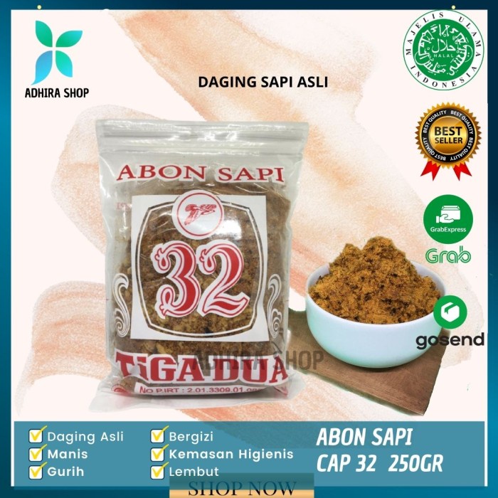 

Abon Daging Sapi Asli Super Cap 32 250 Gram Halal Terlaris