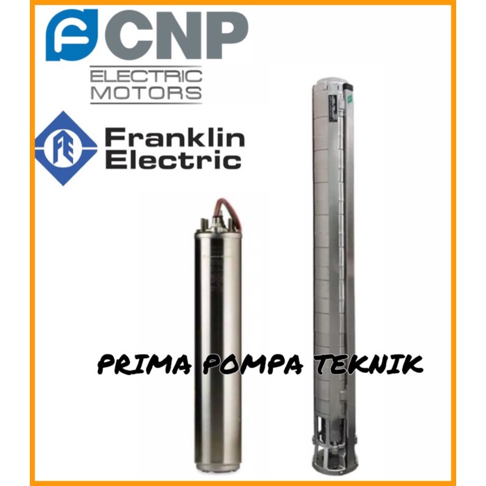 Pompa Air Satelit Submersible CNP SJ 8-10 Motor Franklin 1,5 KW 2 HP