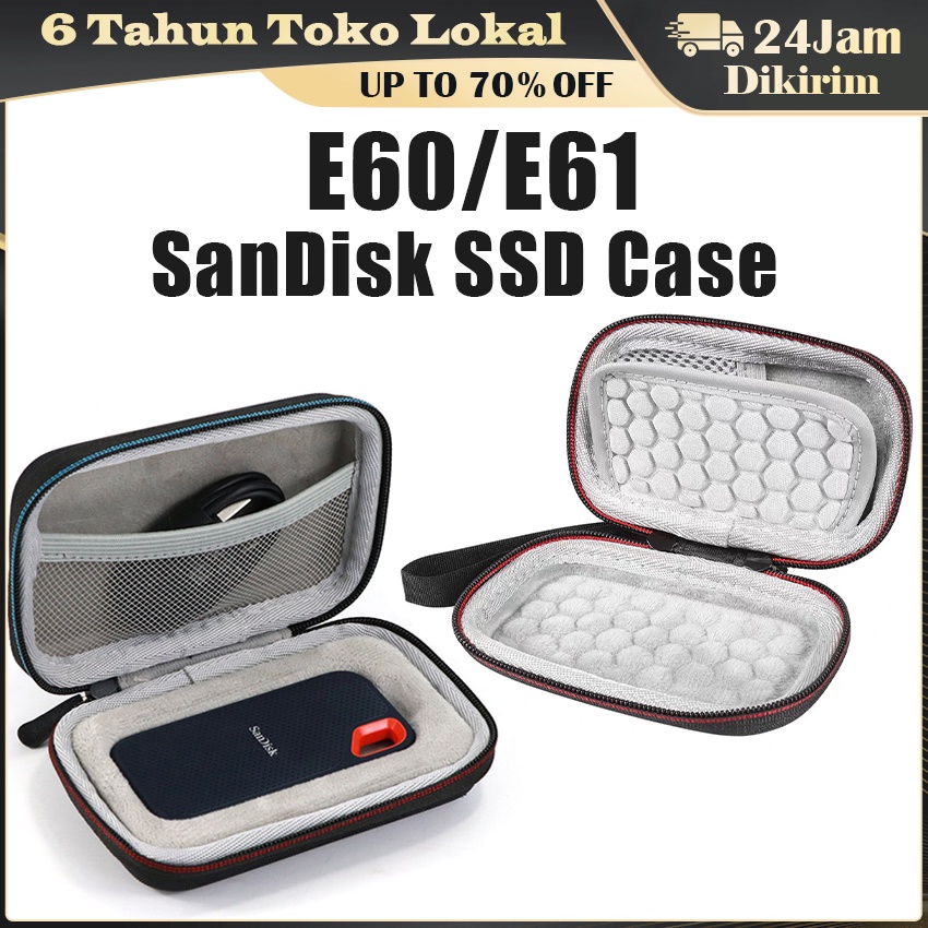 SSD Sandisk E61/E60 Pouch Hard Case / Sandisk Extreme Hardcase Tas Pelindung Tempat