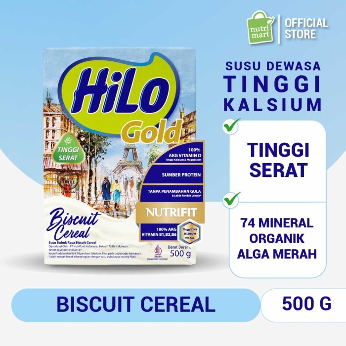 

[Big Sale] Spesial Promo - HiLo Gold Biscuit Cereal 500gr - Near Expired