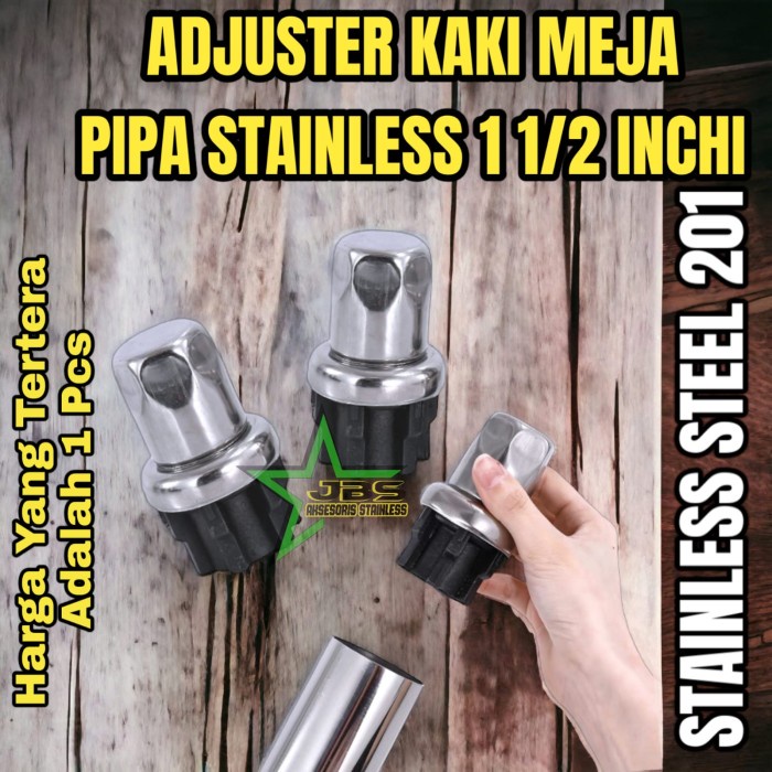 Adjuster kaki meja pipa 1½" inchi (38mm) GD27