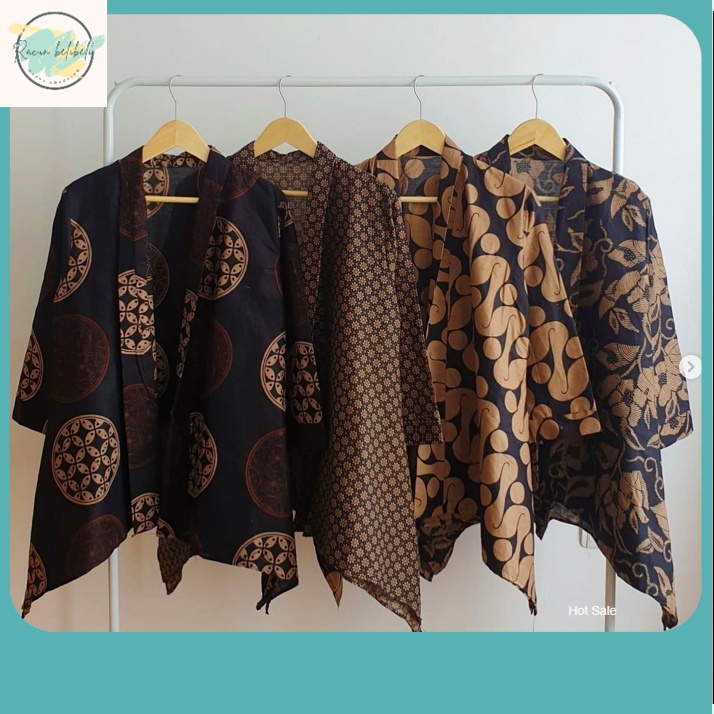 BAJU BATIK WANITA TERBARU 2023 / BLEZER BLAZER WILLY OUTER  BATIK CANTIK SERAGAM KANTOR PESTA KONDAN