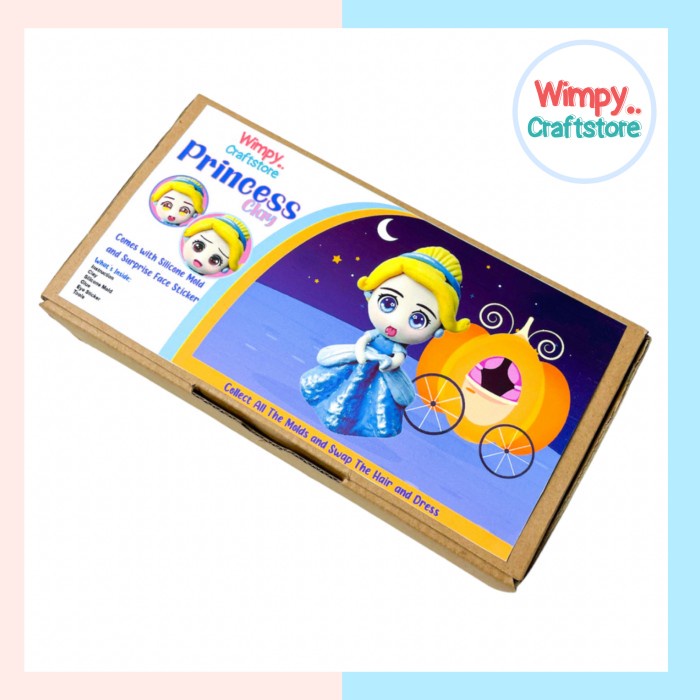 

promosi PRINCESS Clay Craft KIT Paket Kerajinan Tangan Cetakan Clay Princess 5 - 3. Cetakan Saja