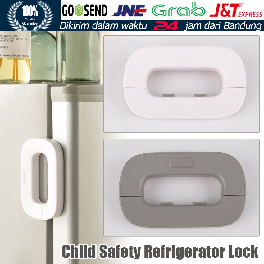Baby Safety Lock / Kunci Pengaman Pintu Laci Lemari Pakaian Kulkas / Kunci Freezer Mencegah Anak-ana