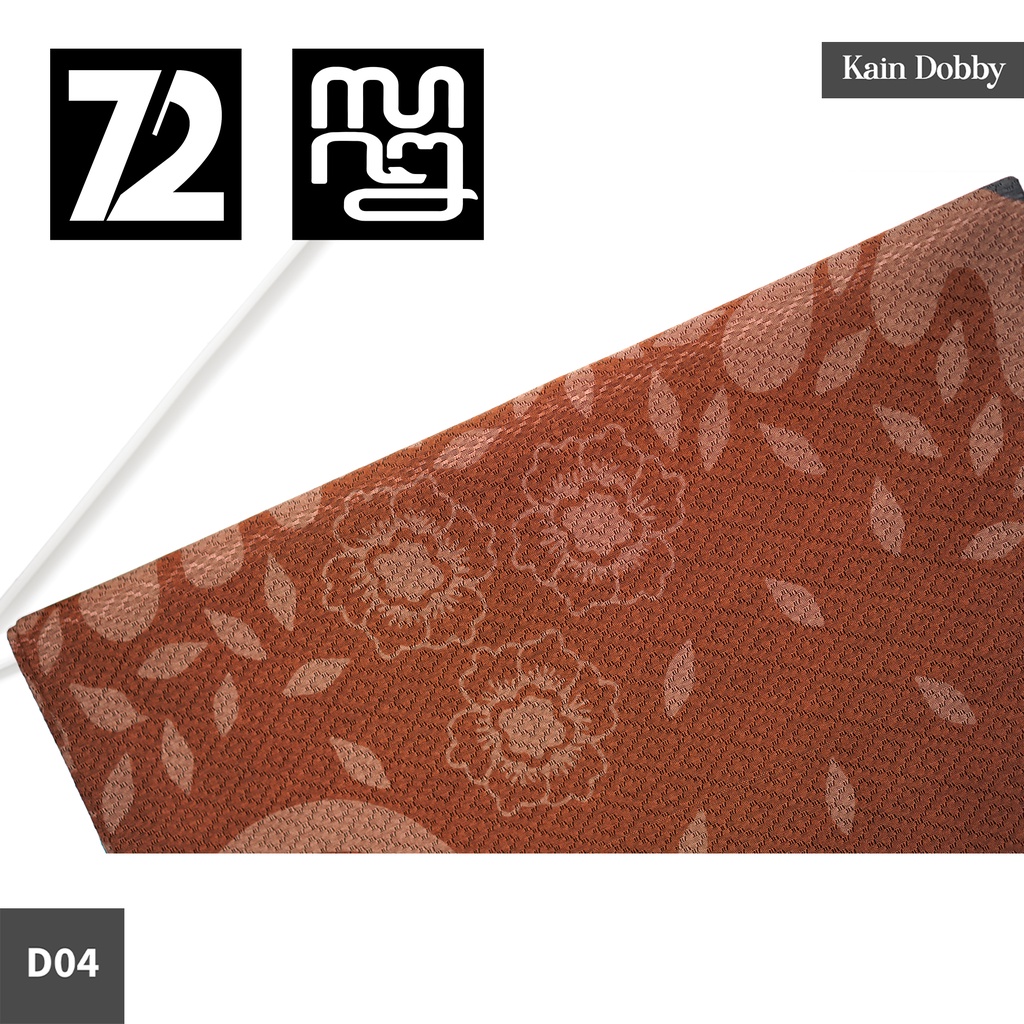 BAHAN BATIK PREMIUM Dobby Dobi Dobbi Dolbi Motif Kembang Slime Warna Coklat Abu 724274 Cap 72 Jarik 