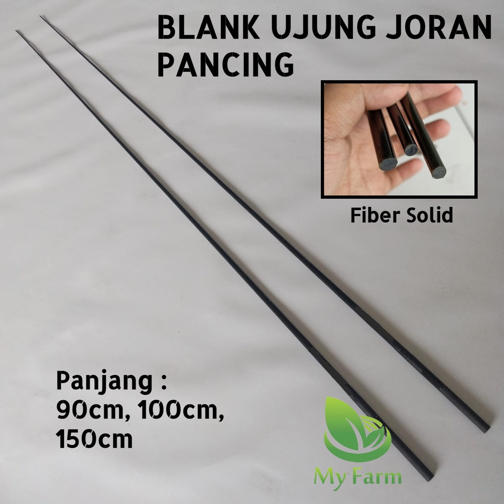 Blank Ujung Buat Bahan Custom Atasan Joran Cendani Fiber Solid Strike Hard 90 100 120 150 Cm Ujung S