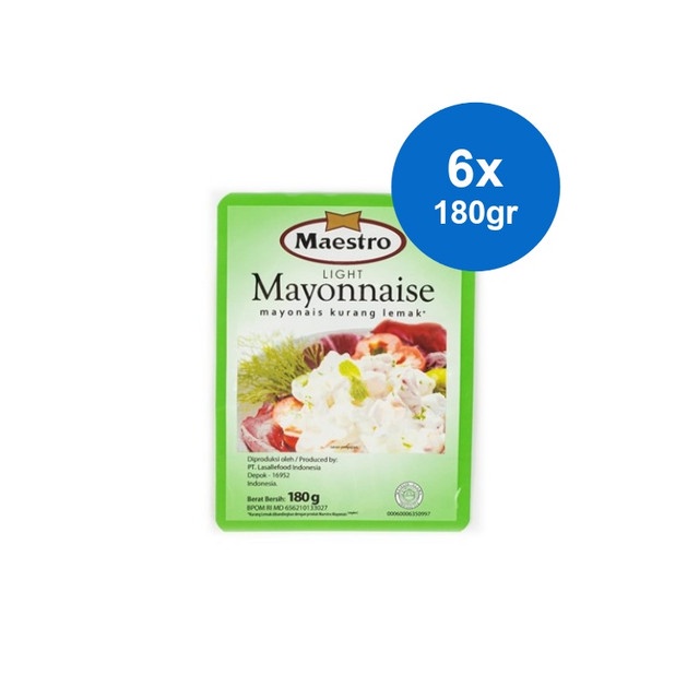 

Maestro Mayonnaise Pouch 180 gr x 6