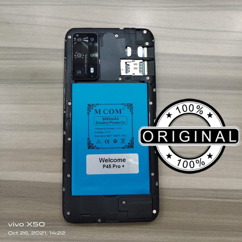 Battery Batere Batre Baterai Double Power Mcom Welcome P45 Pro Plus Kapasitas 5000 mah