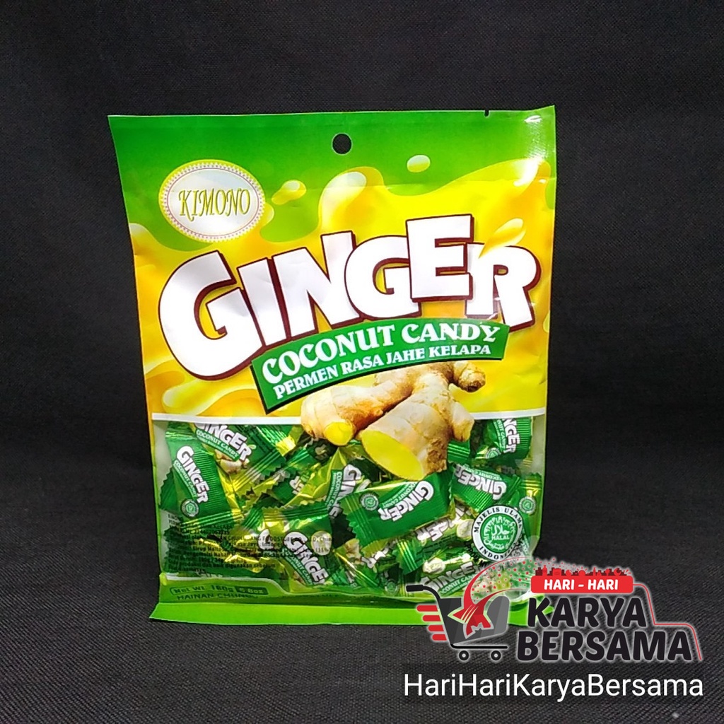 

PERMEN KIMONO GINGER COCONUT CANDY BAG 160GR