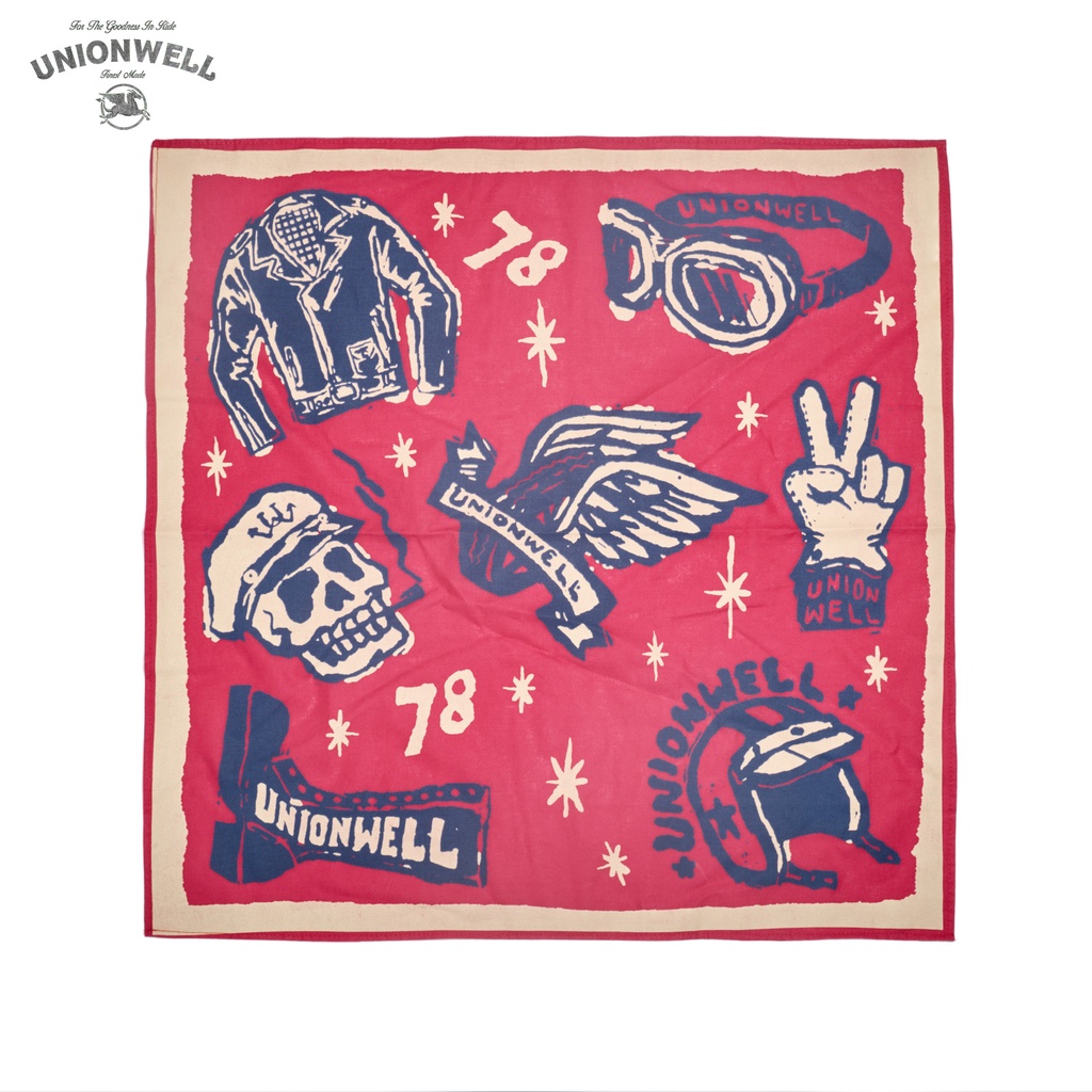 Unionwell Bandana Gears Red