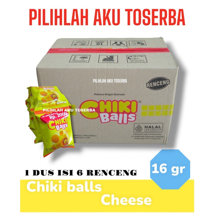 

CHIKI BALLS CHEESE / KEJU RENCENG - ( HARGA 1 DUS )