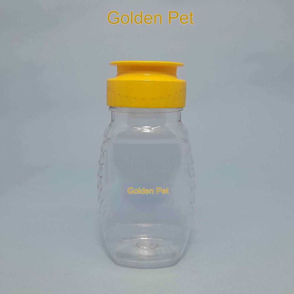 Botol 100 ml Madu TJ Oval Tutup Kuning Valve / Botol Madu 100ml / Botol Plastik Madu