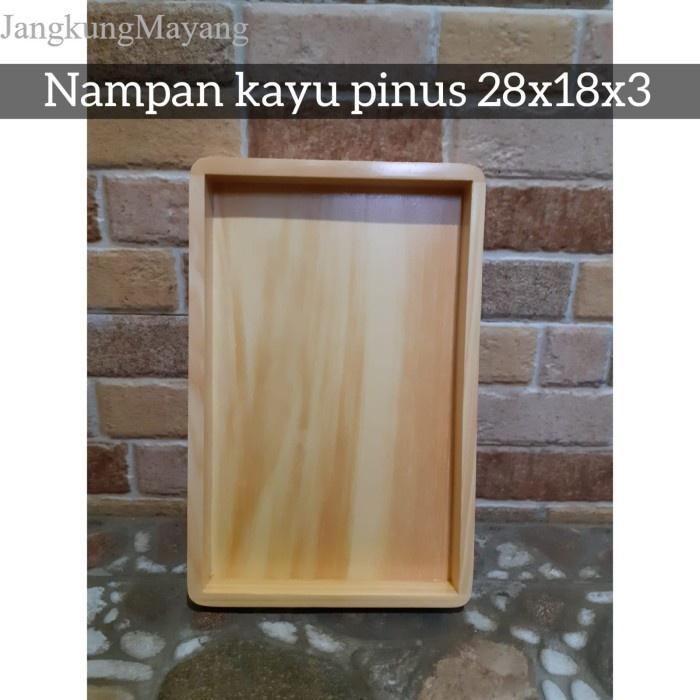 

Nampan Kayu/ Baki Kayu/ Nampan roti 28x18x3cm murah