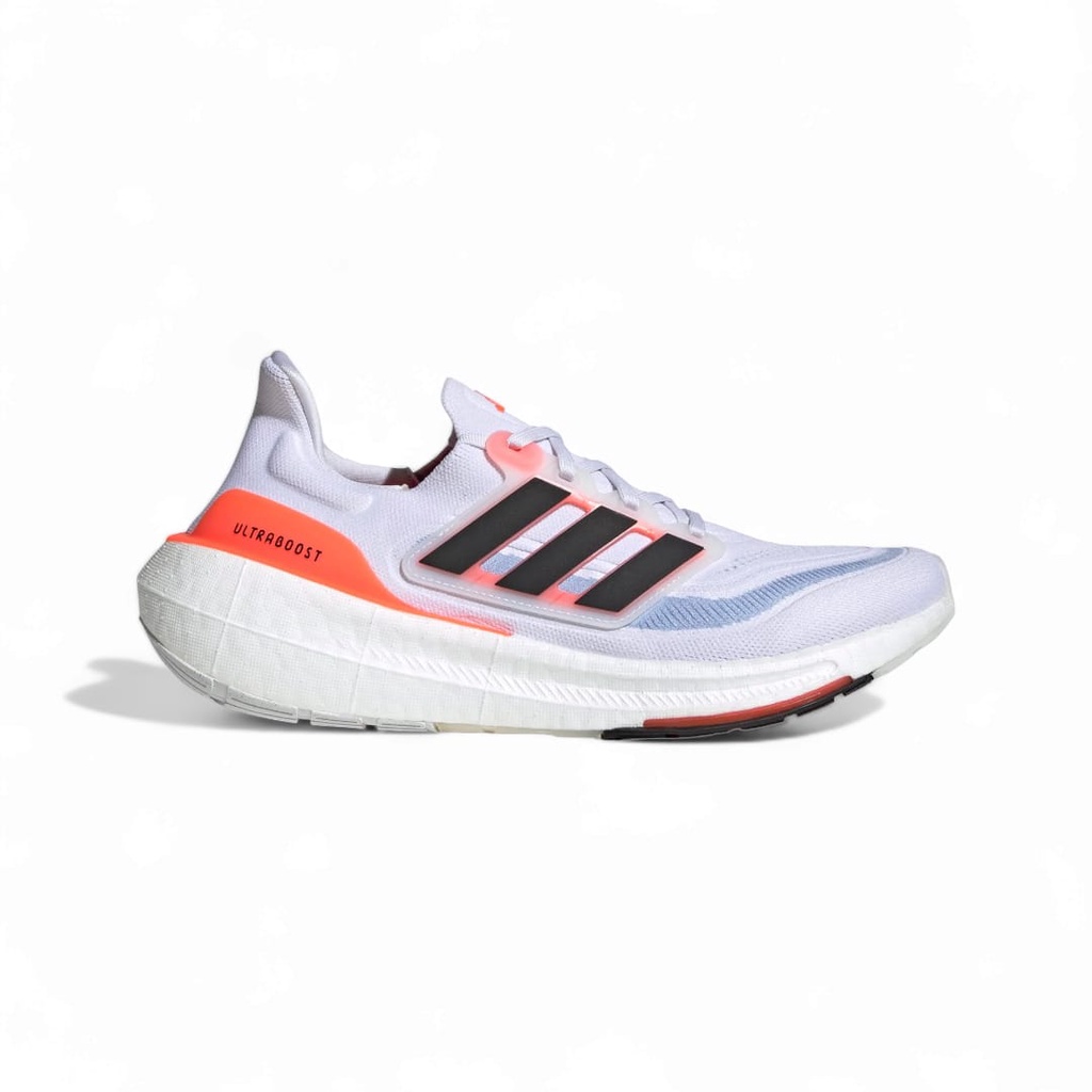 ADIDAS ULTRABOOST LIGHT  WHITE BLACK ORANGE ORIGINAL MATERIAL GUARANTED | SEPATU ADIDAS ORIGINAL PRI