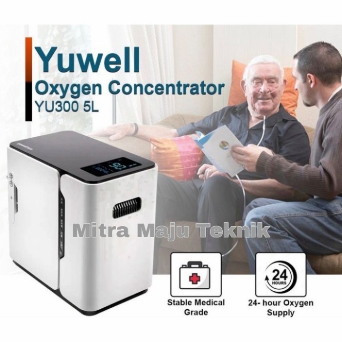 Yuwell 8F-5AW Oxygen Concentrator Mesin oksigen 7L Yuwell YU300