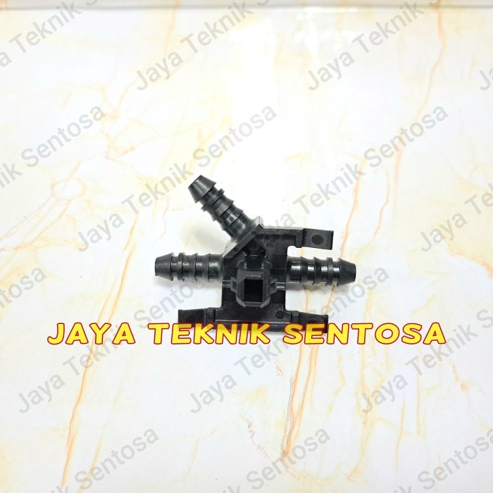 connector pipe Sambungan Konektor Selang Bensin Cabang 3 OD 9mm