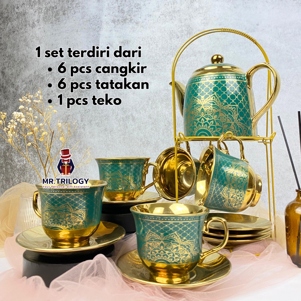

Big Sale Hampers Cangkir Set Teko Tatakan Ramadhan Pajangan Set Gelas Souvenir Mug Kopi Idul Fitri