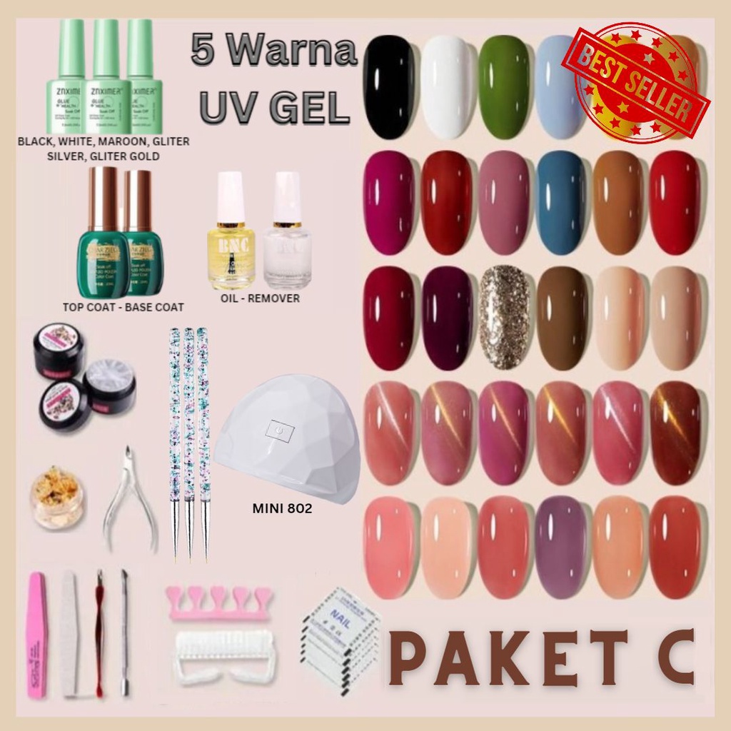 COD (BANTING HARGA) PAKET SUPER LENGKAP C PROFESIONAL NAIL ART/ ￼ALAT KUTEK KUKU NAIL ART SET KUTEK 