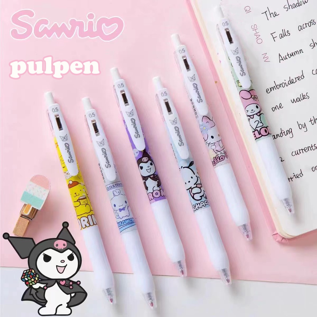 

Sanrio Pulpen 0.5mm/ Pulpen Cetek Gel Tinta Hitam / Pulpen Mekanik Motif Kartun Jepang Sanrio - Stazionario