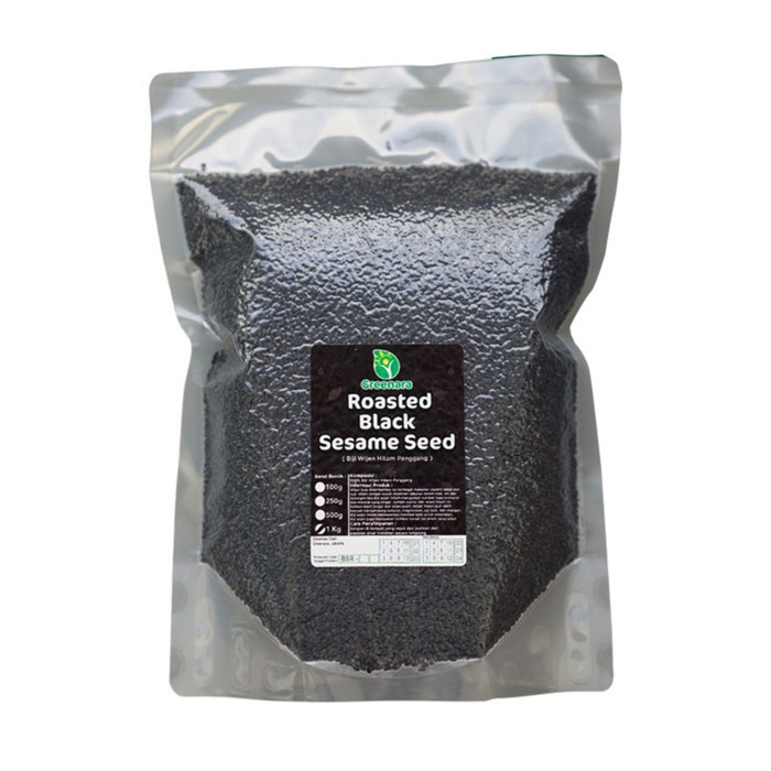 

[KUALITAS TERBAIK] Wijen Hitam Panggang 1 Kg / Roasted Black Sesame Seed Termuarah