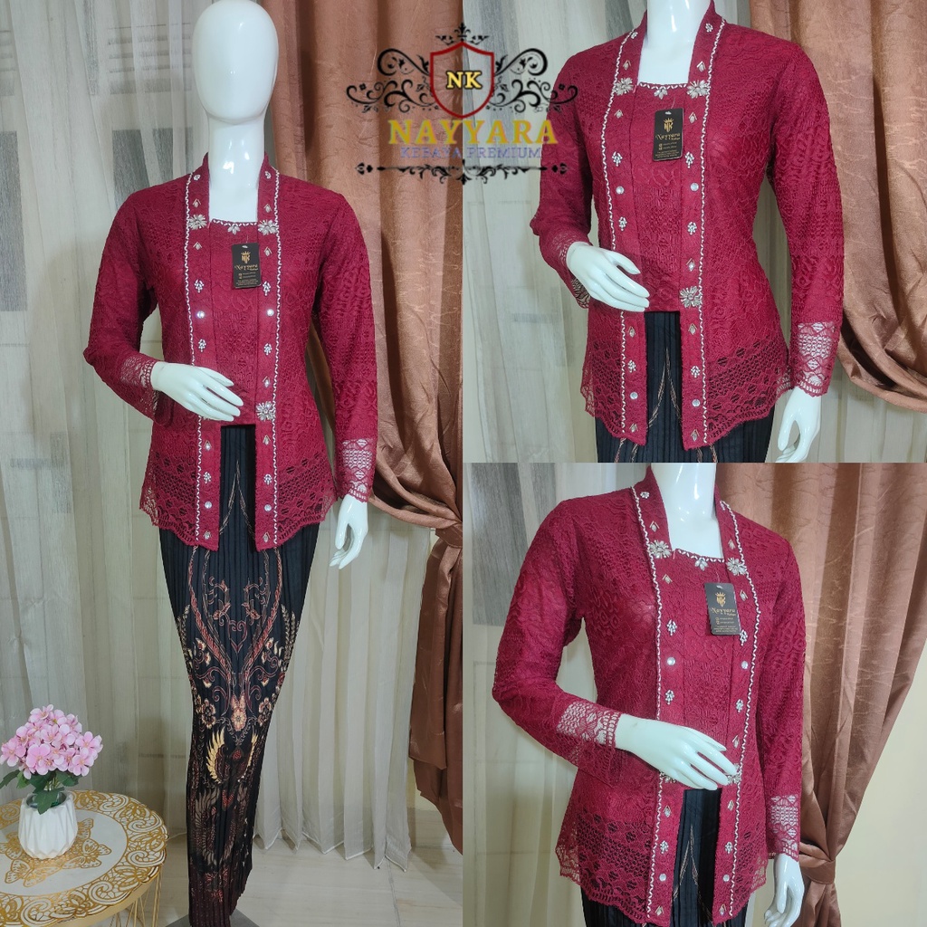 Kebaya Kutu baru brokat payet termurah wisuda lamaran