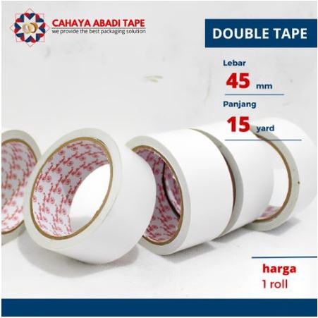 

(Lebar: 48mm) Double Tape / Perekat 2 Sisi Panjang 15Yard