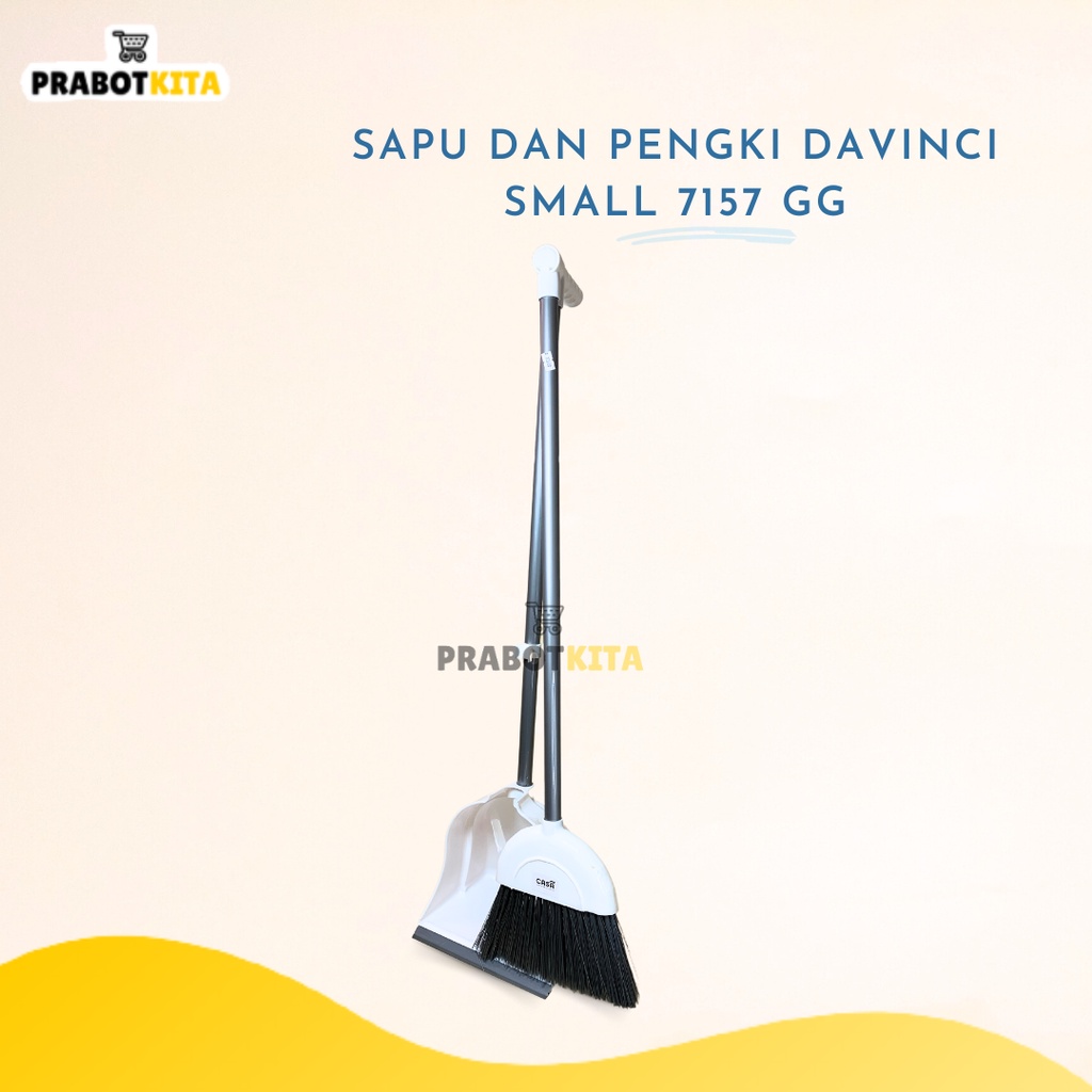 Set Sapu dan Pengki Davinci  / Sapu & Pengki Putih Floor Cleaner Set / Sapu Dan Serokan Lantai / Sap