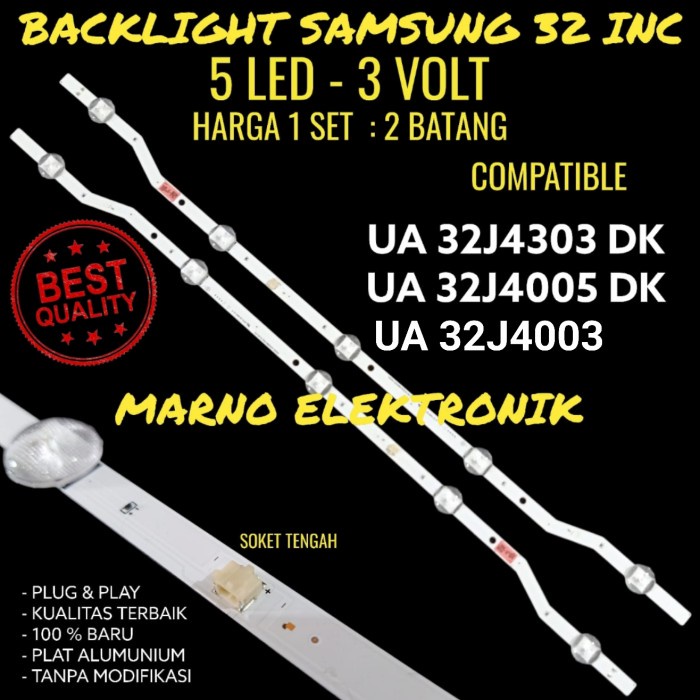 LAMPU BL BACKLIGHT LED TV SAMSUNG UA32J4003AR UA32J4003 UA 32J4003 AR PART TOOL ELECTRO