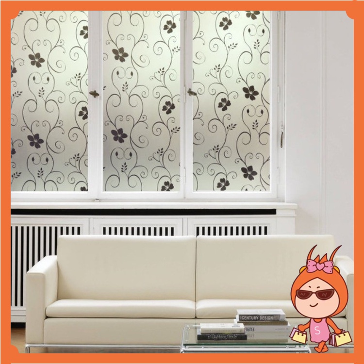 Reseller Welcome - H5050 [5 METER] Stiker Kaca Film Jendela Rumah / Sandblast / Sticker Kaca Motif /