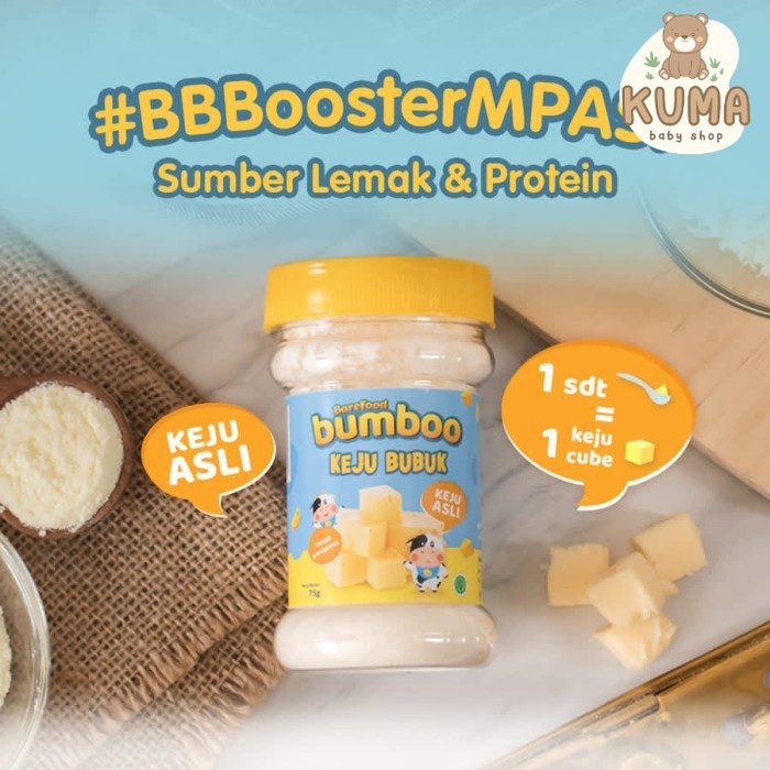 

BUMBOO Keju Bubuk Asli - Keju MPASI Anak - Sumber Lemak & Protein