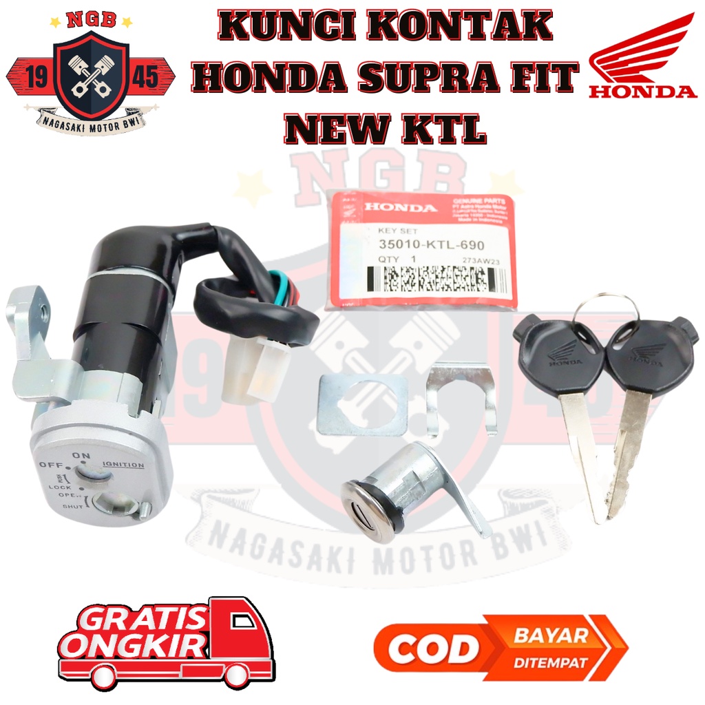 Kunci Kontak KTL Honda Supra FIT New / Kunci Kontak Honda Supra FIT - 35010-KTL-690