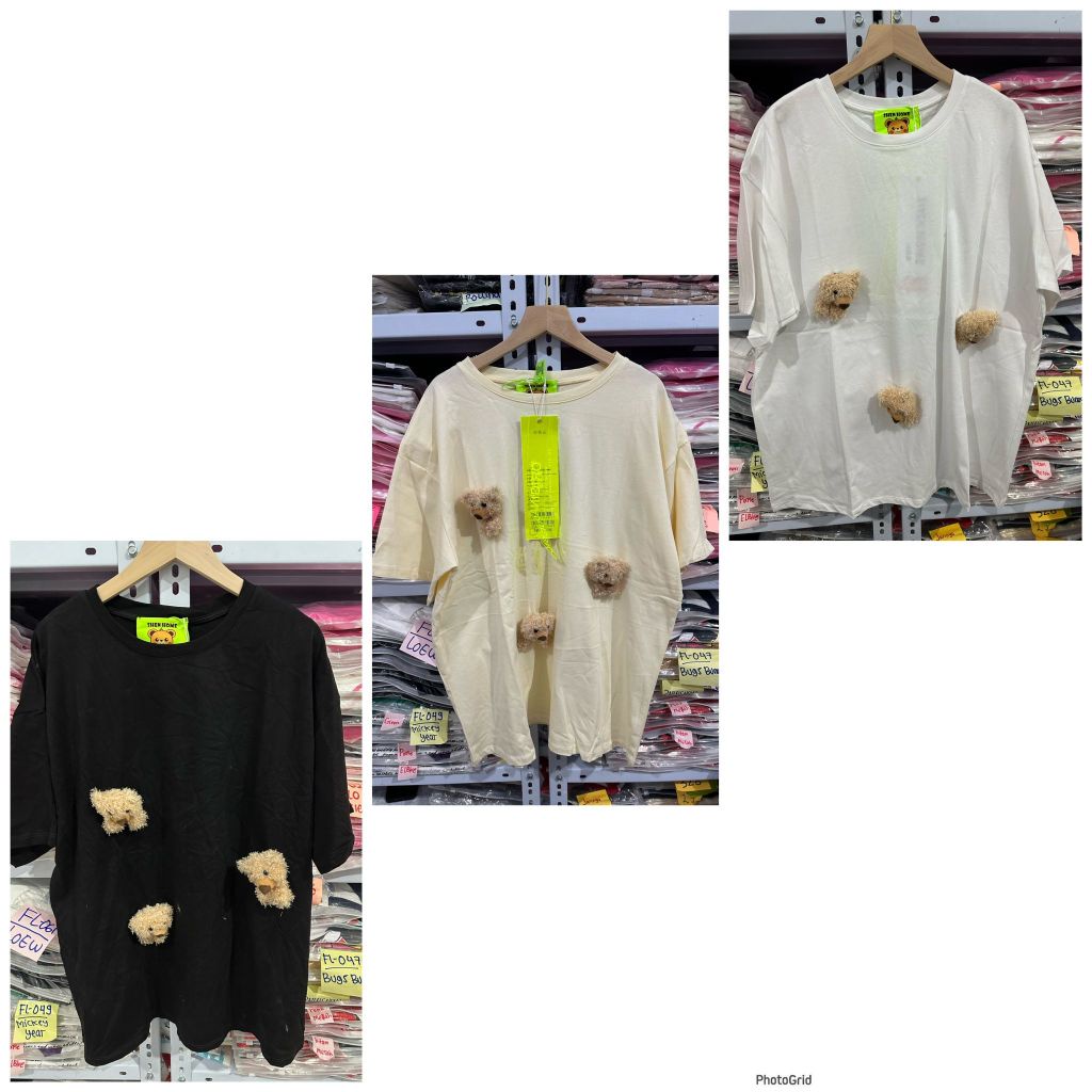 Kaos Wanita Bear 3D Import China