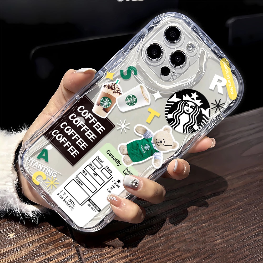 Starbucks Luckin Co branded Shockproof and soft Phone case For Realme 5 5S 5i 5 Pro 6 6 Pro 7 7i 7 P
