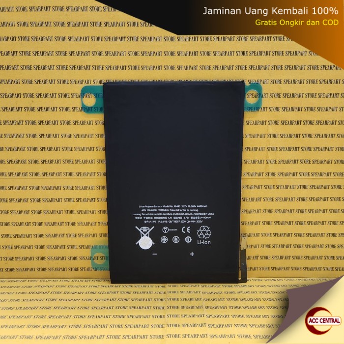 Original Baterai iPad Mini 1 A1445 A1432 A1454 - Battery Batre Batrai Batere