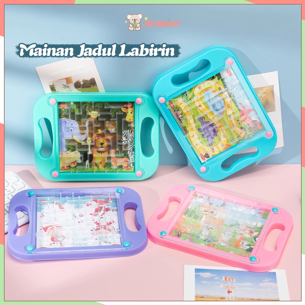 JOYOBABY  Mainan labirin balance maze/Mainan Bola Labirin Papan Labirin Papan/Mainan Jadul Labirin 2
