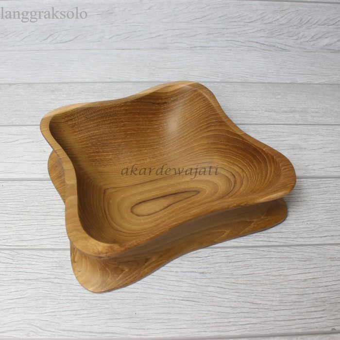 

Asbak/mangkok cekung kayu jati serbaguna - S termurah