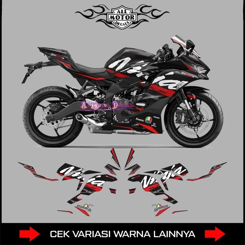 Striping ZX25R Livery Grafis Ninja / Decal Kawasaki Ninja Zx25r / Sticker Motor Zx25r 4 Cylinder / E