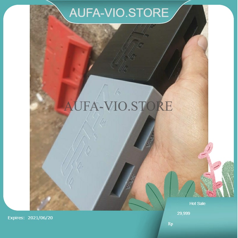 Box custom logo/tulisan bebas power up aki motor /power up volt meter micro dan nano digital logo bi